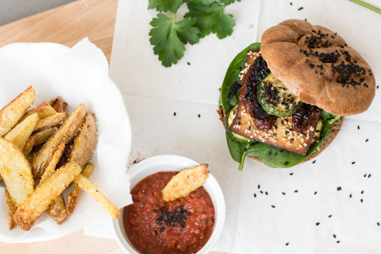 Vegane Burger mit Tofu und Guacamole - Anna-Laura Amenta